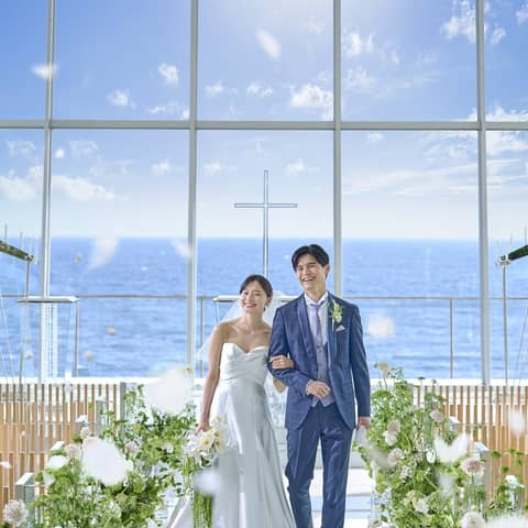 25年12月限定【挙式のみプラン】海一望挙式×宿泊&2名さま分食事付き