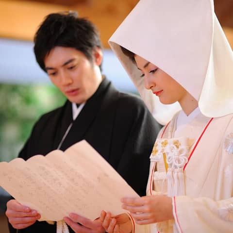 【和婚・挙式のみ】総ヒノキ造りの宮中神殿での厳かな結婚式《45万円》