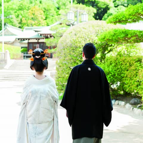 鶴羽根神社 二葉