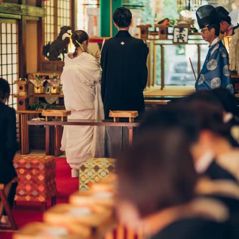 鶴羽根神社 二葉