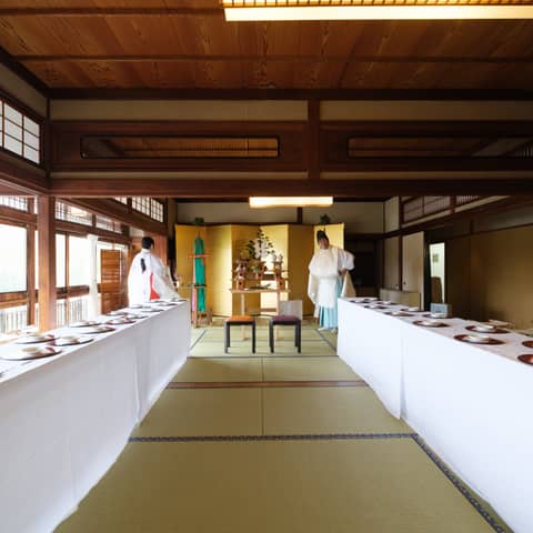 旧日本大使館 翠州亭での和婚式