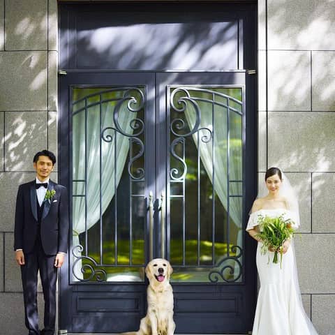 【愛犬との挙式が叶う】開放感のあるガーデンチャペルで叶える結婚式