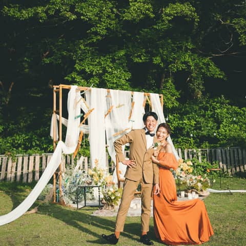 新プラン適用【アウトドア好き必見!】ガーデンウエディング!ペット同伴◎