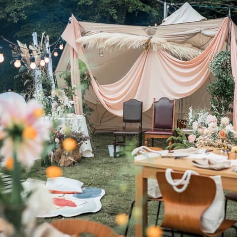 新プラン適用【アウトドア好き必見!】ガーデンウエディング!ペット同伴◎