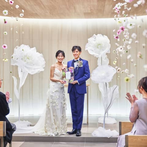 【4~5月春婚をご希望の2人】挙式+パーティ+こだわり衣装+料理