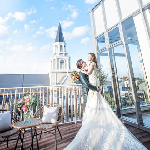 <会場まるごと貸切>ペット婚もOK!ガーデンWDプラン50名229万円