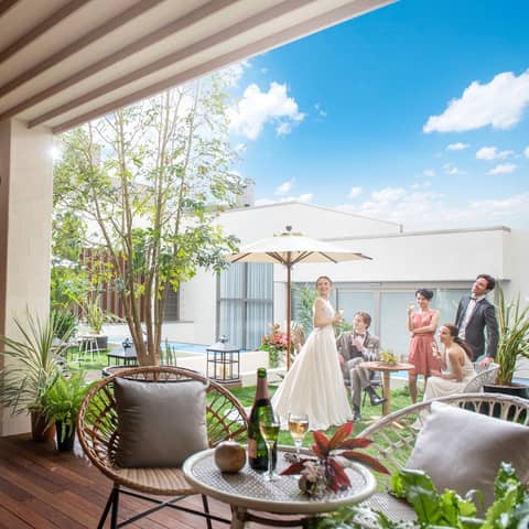 <会場まるごと貸切>ペット婚もOK!ガーデンWDプラン50名229万円