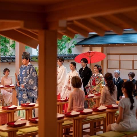 【和装フォトウエディング】総檜造りの本格神殿