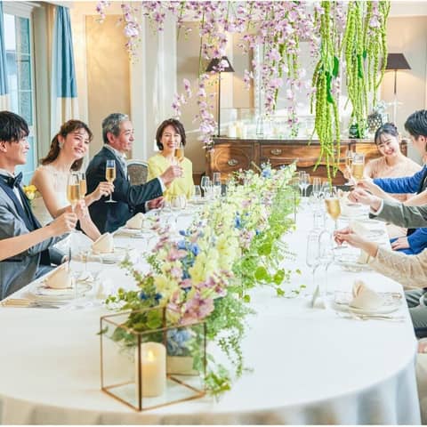 【10名 挙式＋会食 (6名～OK)】親族中心の会食♪│10名70万円