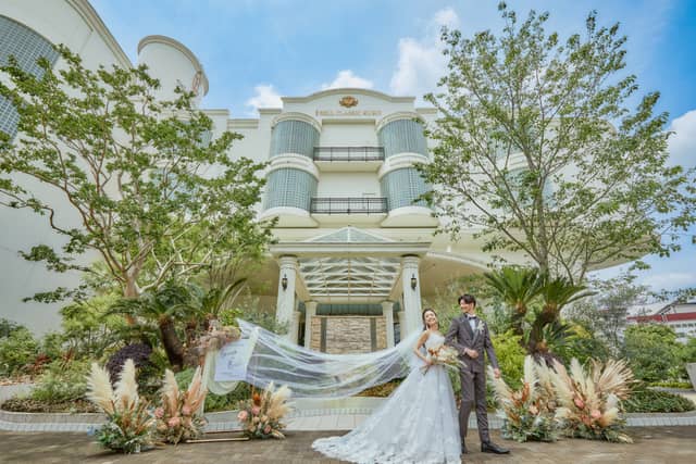 【公式】ル・リアン（le lien）｜関西唯一のドライフラワーが一面に広がる結婚式場｜北摂・大阪空港