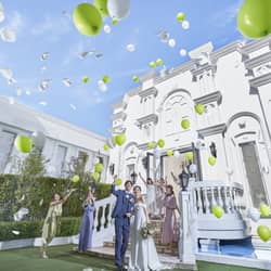 ラ・セーヌブランシュ 屋外のセレモニースペースで、ゲストも驚く演出をしましょう！