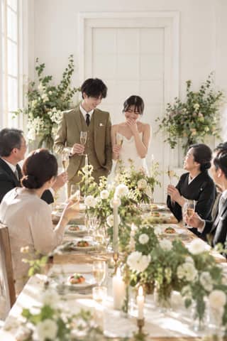 新プラン登場【少人数での挙式+お食事会】ご家族様での貸切少人数プラン