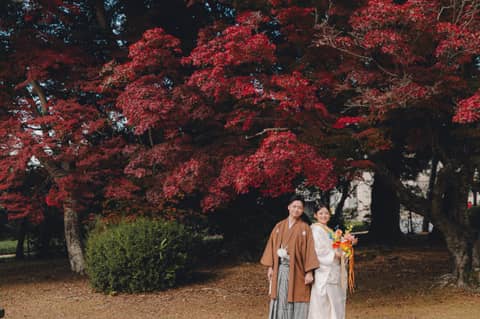 【2026年秋・紅葉と撮影】10-12月フォトウェディングプラン