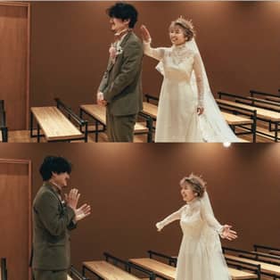 株式会社FOLK FOLK 結婚式当日、お2人が初めて会う瞬間。ゆっくりと暖かい時間が流れます。