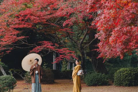 【2026年秋・紅葉と撮影】10-12月フォトウェディングプラン