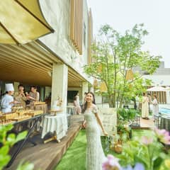 ガーデン付き会場を貸切に！大人数プラン＊80名313万円