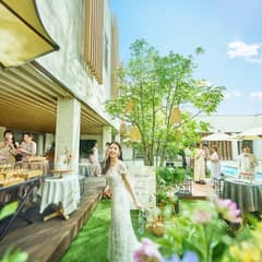 ガーデン付き会場を貸切に！大人数プラン＊80名313万円