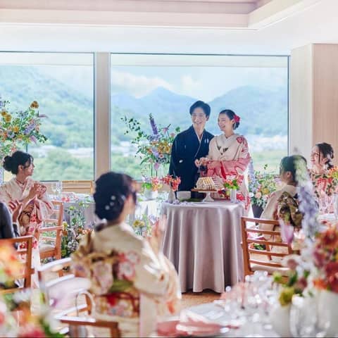 【フォト撮影付】最大70万特典♦挙式＋絶景会場で食事会＜少人数プラン＞