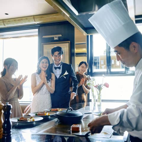 ＊美食重視の方へ＊【～28名｜フルオーダー料理】レストランウエディング